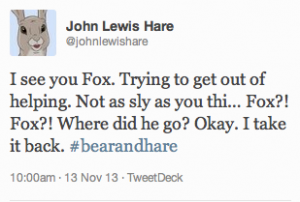 Stu the copywriter - John Lewis bear & hare